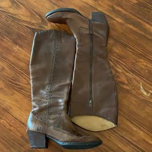 Born Leather knee high boots